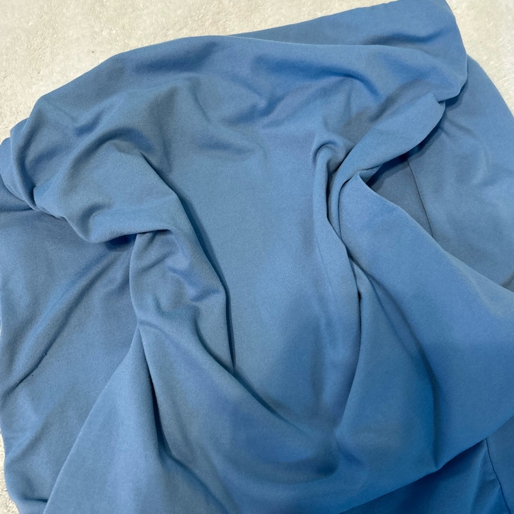 Heart Hips Soft Blue strapless maxi dress